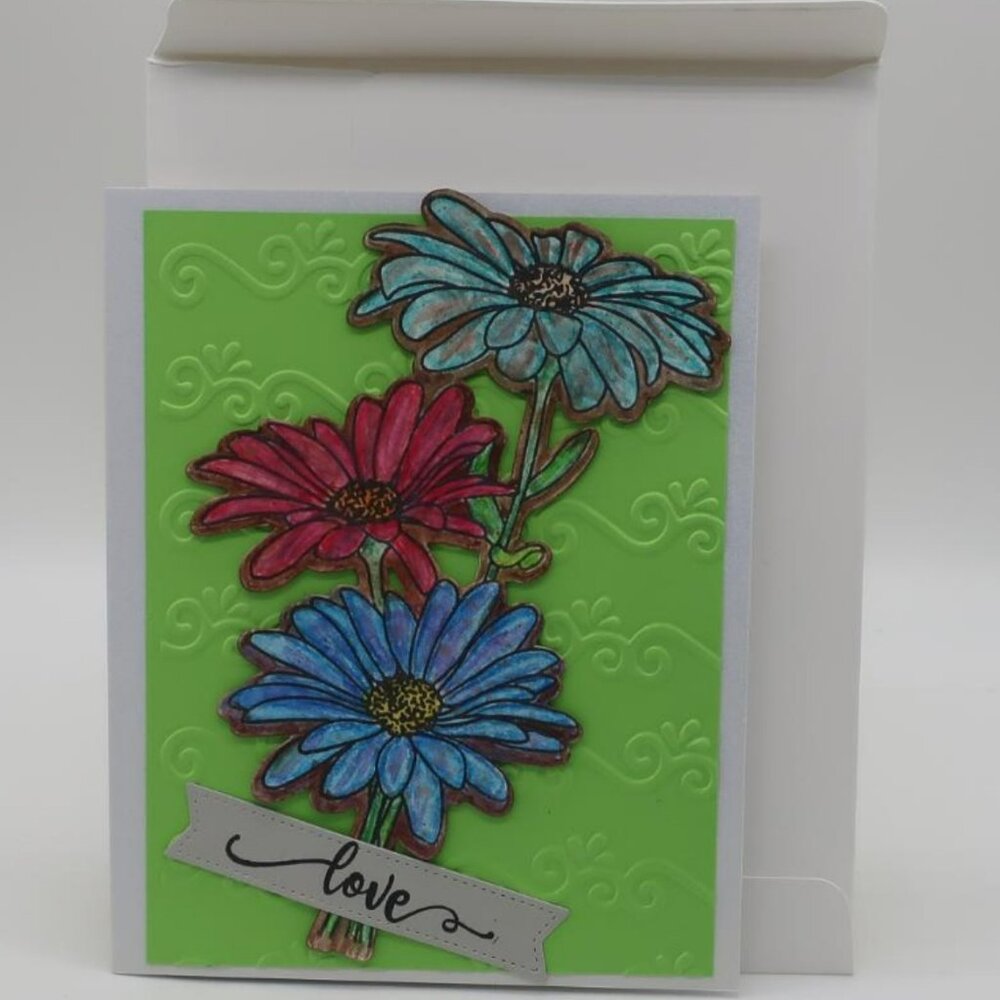 'Love' Greeting Card (Handmade) # 237